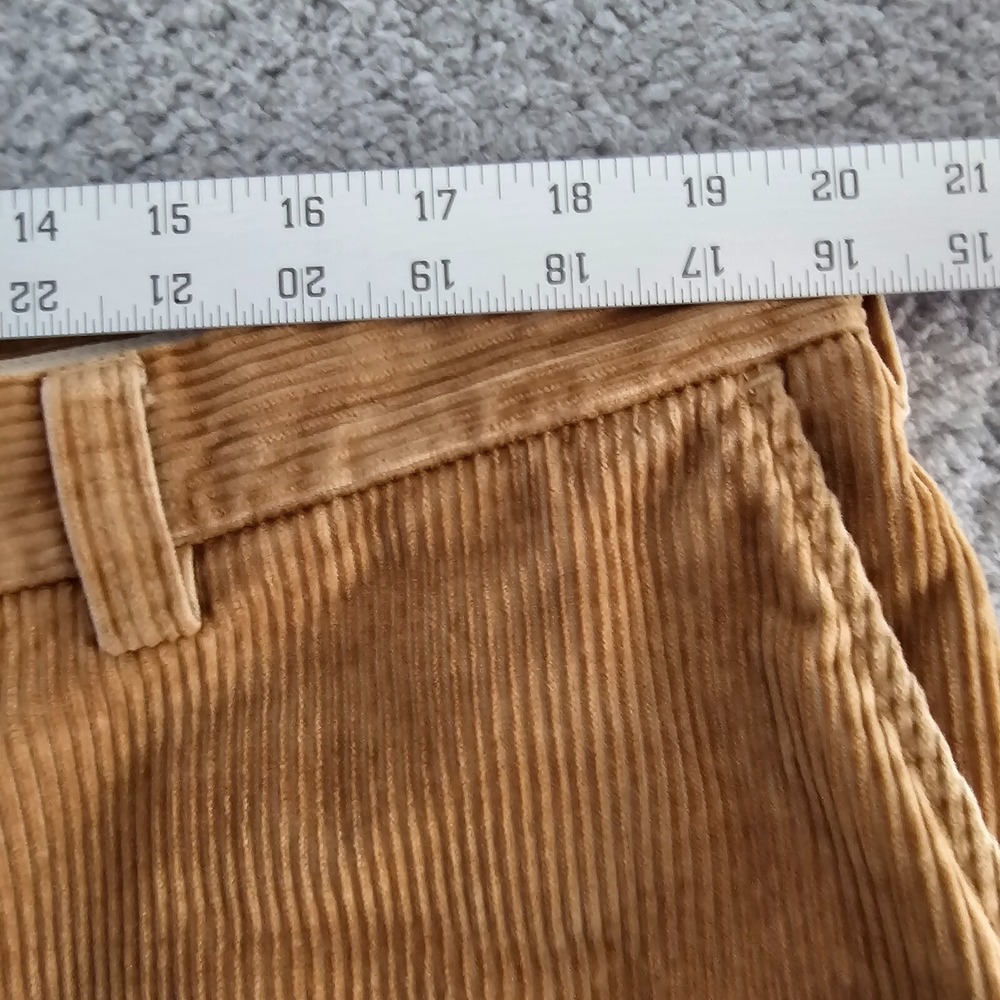 Orvis Corduroy Pants 40x25.5 Tan Wide Wale Straight Leg Trousers Casual Rugged - Picture 6 of 8